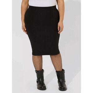 Torrid Ponte Knit Skirt Womens 3 / 3X Pencil Minimalist Capsule Office Work